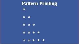 C Practical and Assignment Programs-Pattern Printing 1