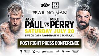 JAKE PAUL VS. MIKE PERRY POST-FIGHT PRESS CONFERENCE LIVESTREAM