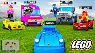 4 YOUTUBER mit LEGO AUTOS JAGEN in GTA 5!