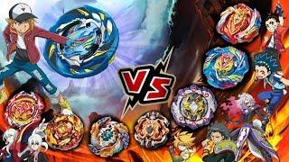 MEGA BATTLE Air Knight against the MOST STRONG beys of season 3 Beyblade Turbo