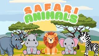 Animal Safari for kids | Learn animals living on Safari in Africa with facts | Animated video