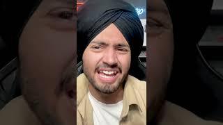 Girl react on sardarjiwait for me #girlreaction #turban #harshdeepsingh #funnyshorts