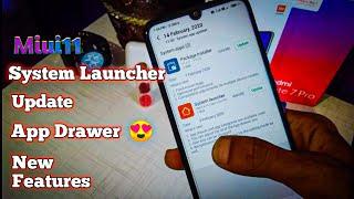 Miui11 System Launcher Update with App Drawer || Official Update ||