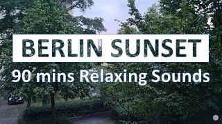 90-Minute Berlin Sunset with Rain | 90 Menit Matahari Terbenam di Berlin dengan Hujan