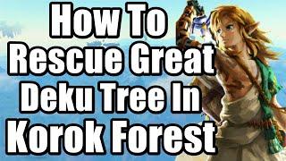 The Legend of Zelda :Tears of the Kingdom - How To Rescue Great Deku Tree In Korok Forest