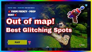 Fortnite Farm Frenzy Prop Hunt Out of Map + Best Glitching Spots!!