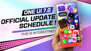 One UI 7 Official Update Schedule Leaked !