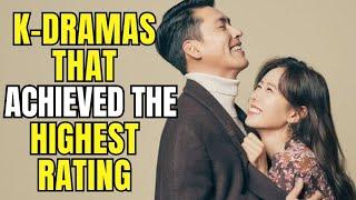 Top Best 10 Korean Dramas That Achieved The Highest Rating Of All Time | Dramatically Yours