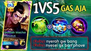 BRO RUBY PIKIR DIRINYA LEBIH KUAT DARI PHOVEUS TOP GLOBAL PHOVEUS REVAMP GAMEPLAY