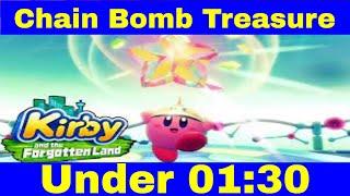 Kirby and the forgotten land: Chain Bomb Treasure (Treasure Road)