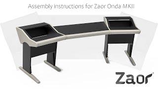 Zaor Onda MKII Studio Desk Assembly Video 4K