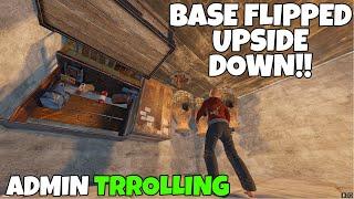 RUST | FLIPPING PLAYERS BASES UPSIDE DOWN TROLLING !