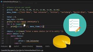 Python Tuples (Store Example)