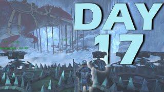 Defending Crouch Cave Against Alpha Tribe! Island Ice Defense | Ark PvP