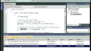 Debugging And handling exception in Asp,net And C# sharp