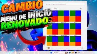 NUEVO! Cambio en MENU de INICIO para Windows 11 / REDISEÑO con MÁS FUNCIONES