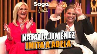 Natalia Jiménez intentó imitar acentos y a Adela Micha | Saga Live