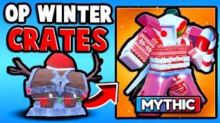 I Opened WINTER CRATES For OP UNITS In Bathroom Defense X...