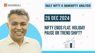 NIFTY Expiry & BANK NIFTY Analysis for Tomorrow | Stock Market Outlook | 26 December 2024, Thursday