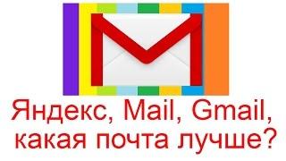 Яндекс, Mail, Gmail, какая почта лучше?