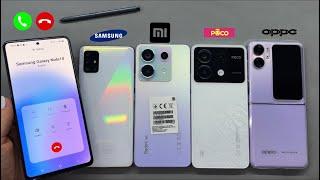 Samsung Galaxy Note 10 calling Galaxy A51 + Xiaomi Redmi 13 Pro + Poco X6 + Oppo 2N Flip