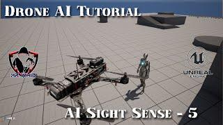 MrWhiz Unreal Engine 5 Advanced Drone AI Tutorial - AI Perception - 5 #mrwhiz #unrealengine5 #drone