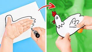 Opps! The Egg has Fallen!  We must DIY a Chicken #kidsvideos