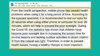 Why you're not getting Writing Band 7 [the poor eyesight argument]