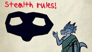 Stealth rules in Dnd 5e were never published!