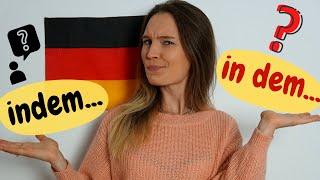 INDEM (DADURCH DASS) vs. IN DEM | Deutsche Grammatik B2, C1
