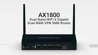 AX1800 Dual-Band WiFi 6 Gigabit Dual-WAN VPN SMB Router - TEW-929DRU