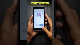 First Look MIUI 14 On REDMI NOTE 4 - Android 13 #shorts #miui14 #android13 #miui14update