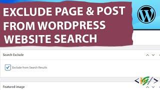 How to Exclude Posts or Pages from WordPress Website Search Results