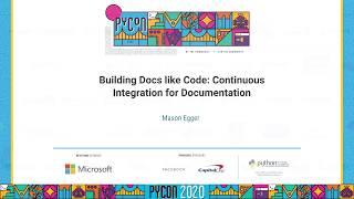 Talk: Mason Egger - Building Docs like Code: Continuous Integration for Documentation