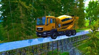 Cars vs Glass Bridge – BeamNG.Drive