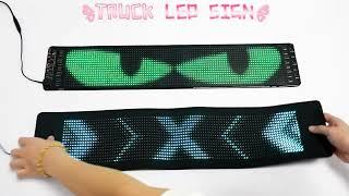 LED Car Devil Eye Screen APP Customized Words Animation Images Flexible LED Display on Windshield