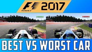 F1 2017 - Best Car vs Worst Car Comparison