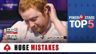Top 5 Biggest Poker Mistakes ️ Poker Top 5 ️ PokerStars Global