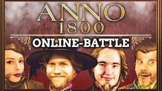 Anno 1800 Online-Battle | Nils vs GameStar vs Shurjoka vs Denzel