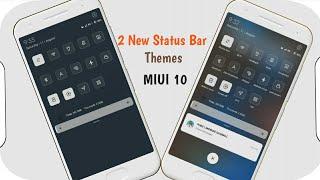 Two New Status Bar Themes for MIUI 10