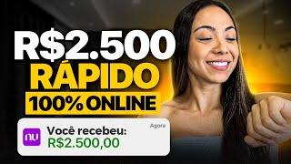 O JEITO MAIS RÁPIDO de GANHAR R$2.500,OO na INTERNET começando do ZERO (dinheiro online)