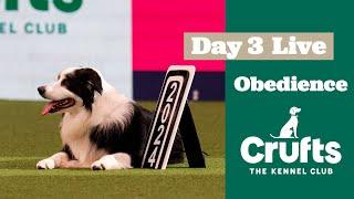 Obedience Day 3 LIVE | Bitch Obedience Championship | Crufts 2025