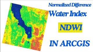 How to calculate Normalized Difference Water Index (NDWI) || ArcGIS