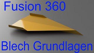 Getting Started Blech Fusion 360 Tutorial Deutsch CAD