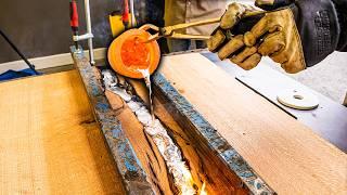 I Tested Pouring Molten Aluminum in Wood