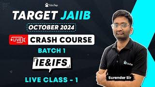 JAIIB October 2024 Crash Course | JAIIB Online Classes | JAIIB Exam Syllabus Preparation | EduTap
