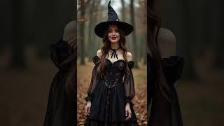 Model Poses Embracing the Halloween Spirit ️ | Where Spookiness Meets Style!