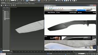 3ds max tutorial for beginners | kukri knife pt 4 | Knife modeling 3DS Max beginner tutorial