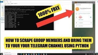 how to add telegram members and bring them to your own telegram channel using python