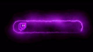 New TWITCH  No Text Neon Lighting Effect Logo Animation Black Screen️//Link In Descroption//..